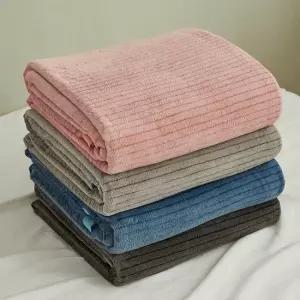 스트라이프 극세사담요 담요 무릎 차박 특대형 대형