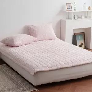 양면 패드 침대 극세사 슈퍼싱글 눈꽃 겨울 SS 카페트