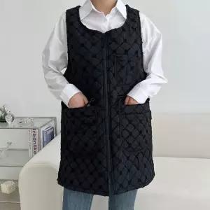 로망 퀼트 겨울 누빔 기모 앞치마