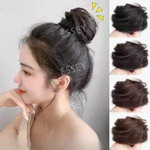 통가발 머리핀 가발 헤어피스 여자 인모 부분