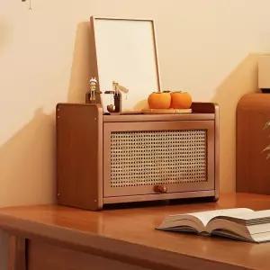 원목화장품정리함 원목화장품정리대 수납 캐비닛