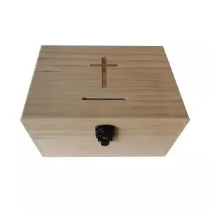 교회 원목 헌금함 십자가 개신교 단일 기독교 잠금장치