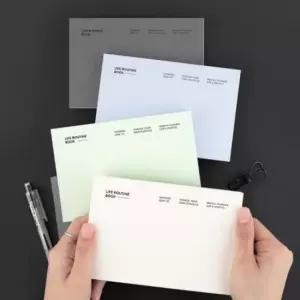 [문구] 심플 북 플래너 라이프 루틴 휴대용 스케줄러 6개월