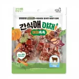 토리 간식애야채 소프트 소고기큐브 150g