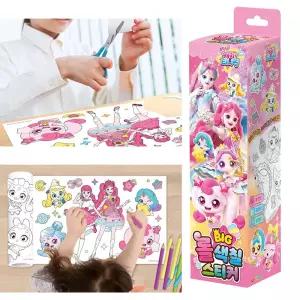 학산문화사 슈팅스타 티니핑 시즌5 빅 롤색칠스티커 캐릭터스티커/컬러링/스티커/색칠/놀이/선물용/답례품