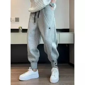 팬츠 남사친 그레이 캐주얼 스트리트 후드 봄가을 트레이닝 일상복 배기 조거 스포M3