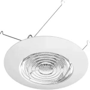 유리 프레넬 렌즈가 있는 NICOR 조명 6 흰색 오목 샤워 트림 (17502)