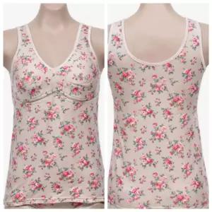 여자 플라워패턴 노몰드 브라런닝 B컵