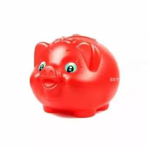[문구/오피스] 빨간 돼지저금통 왕대 동전저금통 인테리어저금통