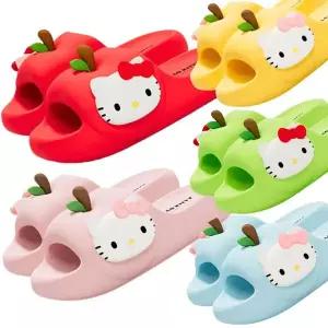 [보리보리/어린숨]헬로키티 애플 사과 슬리퍼 사무실 거실화