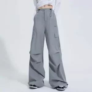 마바지 더블 스트링 포인트 카고 와이드 팬츠