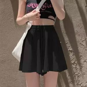 밴딩치마바지 여자 2컬러 꾸안꾸 플레어 치마반바지 A라인 밴딩팬츠