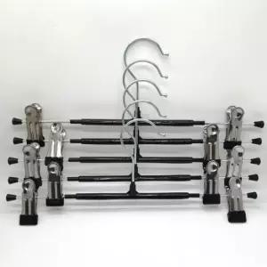 [JED] 바지걸이 헹거 정리 고급 옷걸이 치마 스텐 논슬립 10개입 옷장