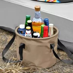 [하프클럽/]캠핑 설거지통 바스켓 바구니 가방 LUAZ380 (베이지)