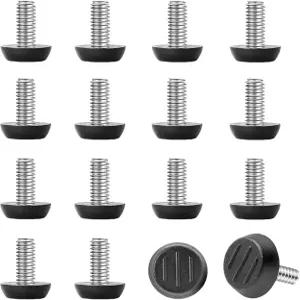 1/4-20 UNC 나사 조절 가능 가구 수평기 테이블 풋 나사식 의자 글라이드 - 다리용 16개 UNC-16PCS