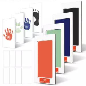 반려견용 아웃투스 14개 발 프린트 키트 지저분하지 않은 잉크 패드 반려동물 기념 신생아 발자국 인상