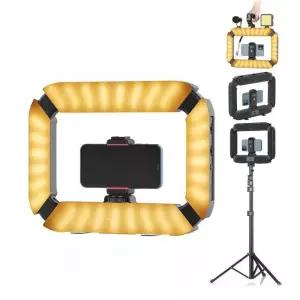 방송용 거치대 u200 휴대용 스마트폰 조명 라이트 셀카 스트리밍 촬영