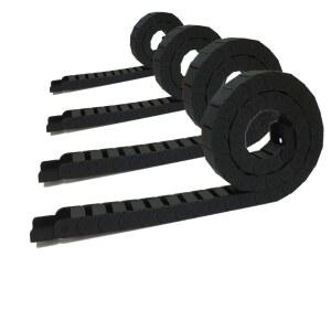 케이블 드래그 체인 와이어 CNC 라우터 기계 도구용 엔드 커넥터 완전 밀폐형 10x20mm L1000mm