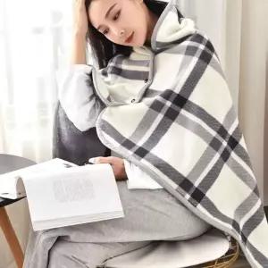 담요 블랭킷 무릎 망토 휴식 입는담요 WFLOQZ1
