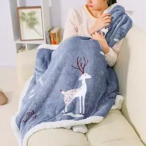 극세사 이불 담요 양털 블랭킷 사무실용 WFLOQKB