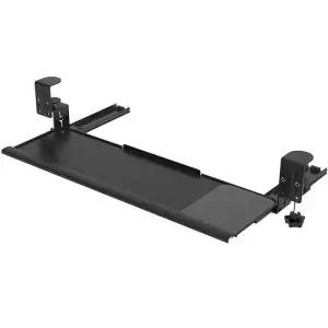 키보드트레이 레일형키보드받침대 책상용 슬라이딩 선반 각도 책상밑 탈부착 공간활용