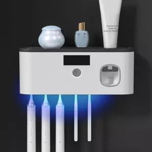 태양광충전 무선 UVC 칫솔살균기 블랙