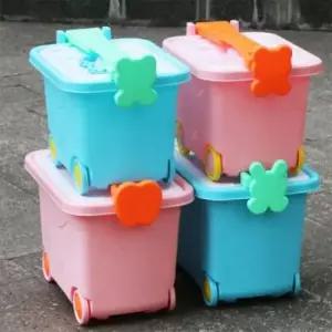 [JED] 손잡이 바퀴형 리빙박스 다용도 플라스틱 이동식 수납 수납함 박스