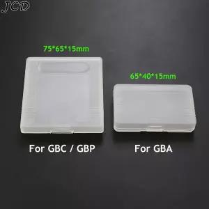 JCD 10pcs 게임 보이 컬러 GBC GBA GBP 게임 카드 용 플라스틱 카트리지 카드 케이스 방진 투명 보호 상자