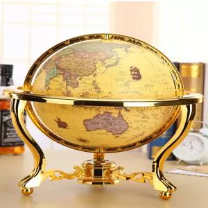 서재 지구본 엔틱 인테리어 세계지도 럭셔리 무드등 장식품 사무실 클래식 빈티지 조명 소품 대형