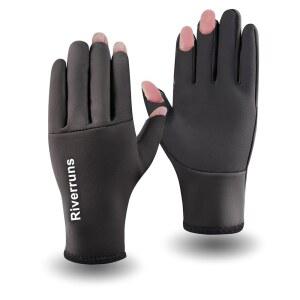 리버런즈 네오프렌 낚시 장갑, 얼음 낚시, 사진 촬영, 사냥, 야외 스포츠를 위한 추운 날씨 따뜻한 겨울 장갑