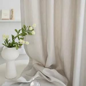 스케치 샌드 항균 인테리어 커튼 아일렛형 3color