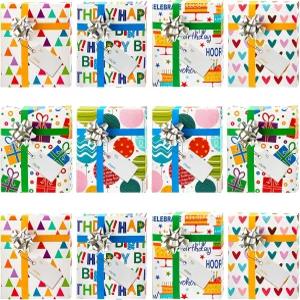 12피스 기프트 카드 박스 생일 축하 선물 인사 홀더 보관함 포장 보우 미니 페이버 홀리데이 파티용