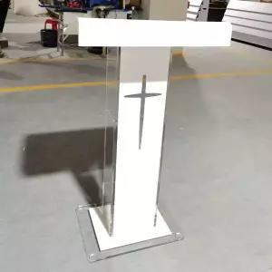 아크릴강대상 교회강대상 스탠드 성당 설교대 교단 십자가
