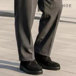 [딕슈]딕슈 스웨이드 스티치 키높이 더비슈즈 로퍼 S410