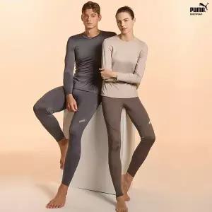 푸마 이월}푸마 바디웨어 남녀 동내의 상하의 2종세트 택일 194405