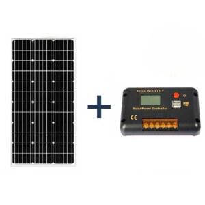 태양광 패널 제어기세트 발전기 단결정 전지판 12V 소형 야외