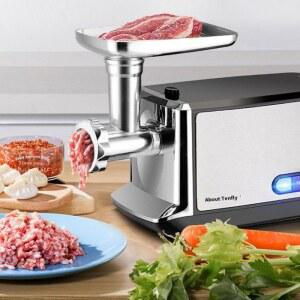Tenfly 가정용 업소용 다진 고기 스틸 실버 민서기 고기분쇄기