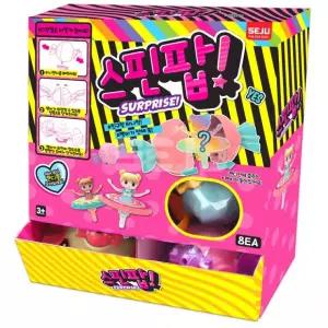 (2개) 스핀팝 춤추는 팽이놀이 캔디 장난감