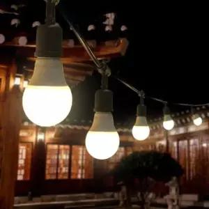 캠핑전구 국산 파티라이트 10분기 줄조명 11m