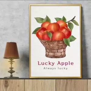 인테리어액자 사과그림 액자 풍수그림 돈들어오는 A3 3APP1