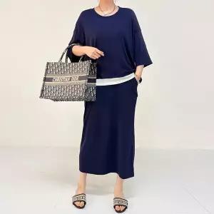 [하프클럽/]빅사이즈 604 기본이지룩치마세트 DRAX576