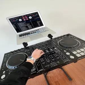 dj컨트롤러 디제잉기계 거치대 테이블 무대 컴퓨터 기계 단층 노트 콘솔