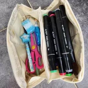 [SBD] 파우치 빅사이즈 정리 수납 화장품 가방 지퍼 다용도 필통 여행용