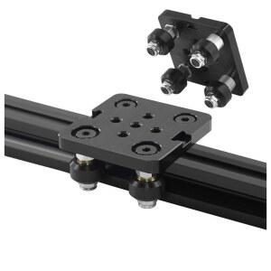 V Ope uiltd Wh ls 갠트리 플랫 세트 /2040 슬롯 알루미늄 프로파일용 특수 슬라이드 플레이트 풀리 3D 프린터 부품