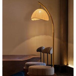 한옥집 옛날 무드등 시골 거실 전통 서재 한식 스탠드 대나무 침대