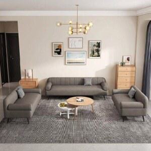 와이드쇼파 4인소파 원목프레임 고밀도스펀지 소파 모던