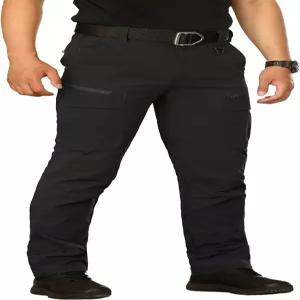 남성용 경량 전술 하이킹 팬츠 속건성 스판 다용도 포켓 아웃도어 작업용 카고 바지