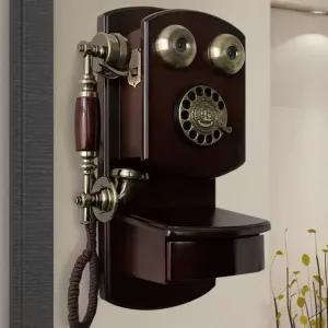 엔틱 전화기 아날로그 인테리어 소품 벽걸이 수화기 엔틱유선전화기