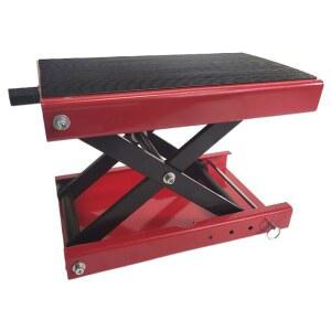 오토바이 리프트 테이블 레드 받침대 프레임 플랫폼 정비 스쿠터