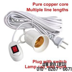 옥수수 램프 LED 전구 튜브 광원 그림자 E27 서스펜션 범용 나사 소켓 스위치 3/5/8/10m 와이어 길이